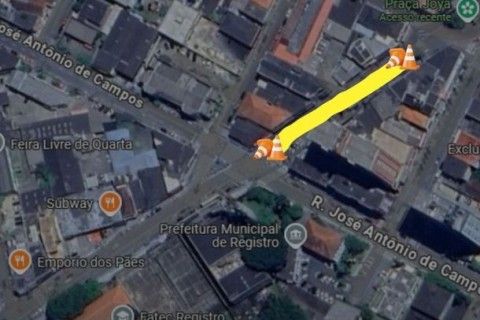 Boulevard de Registro ficará interditado novamente neste domingo (2)